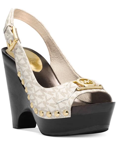 michael michael kors charm sling platform pumps 